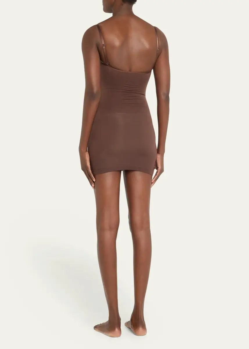 Skims Seamless Sculpt Scoop-Neck Mini Slip Dress | Thumbnail 3 Skims Seamless Sculpt Scoop-Neck Mini Slip Dress | Thumbnail 3