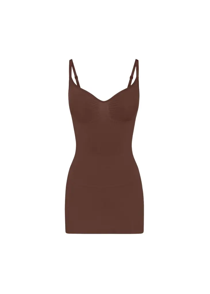 Skims Seamless Sculpt Scoop-Neck Mini Slip Dress