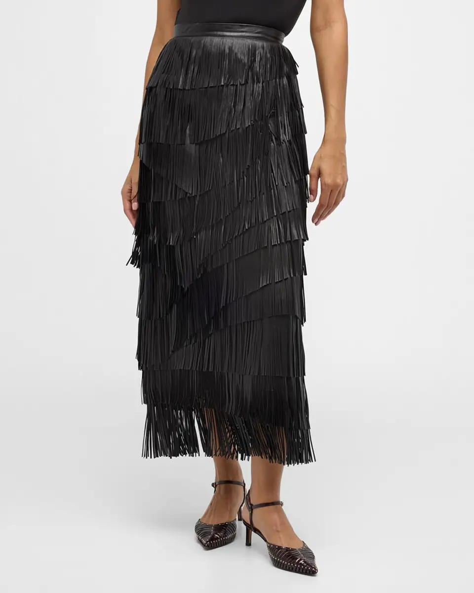 Ulla Johnson Therese Leather Fringe Skirt | Thumbnail 4 Ulla Johnson Therese Leather Fringe Skirt | Thumbnail 4