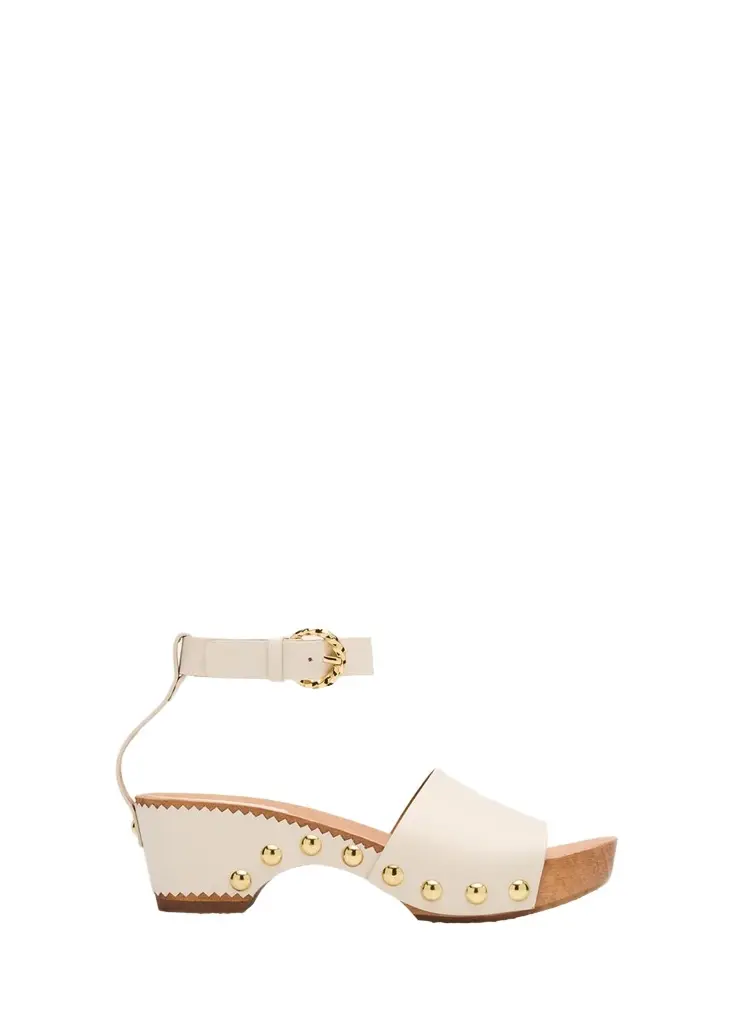 Esti Leather Ankle-Strap Clog Sandals Esti Leather Ankle-Strap Clog Sandals