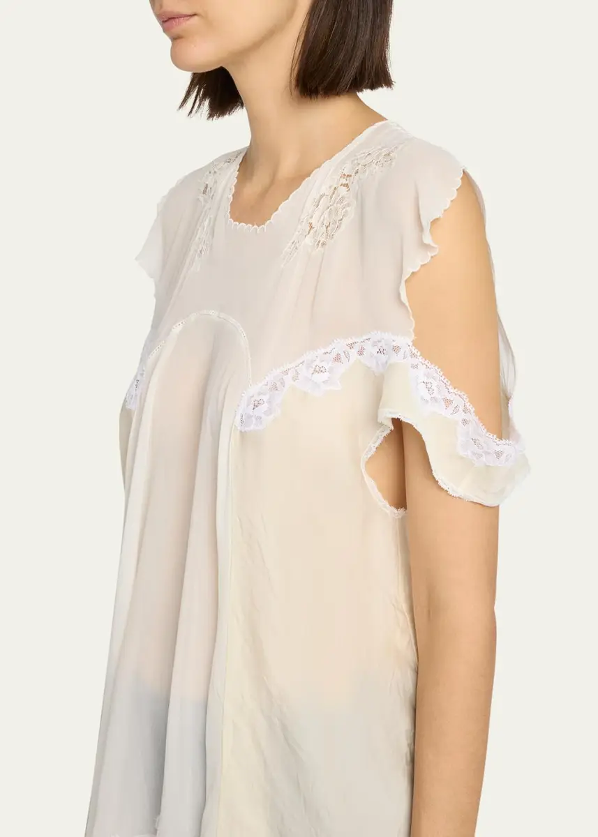 The Row Desy Lace Cold-Shoulder Top | Thumbnail 5 The Row Desy Lace Cold-Shoulder Top | Thumbnail 5