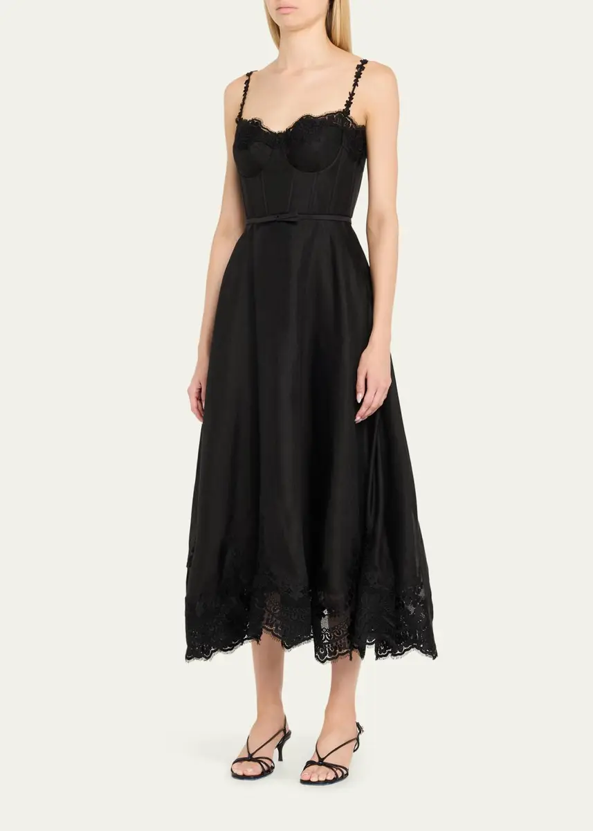 Zimmermann Lace-Trim Corset Picnic Dress | Thumbnail 4 Zimmermann Lace-Trim Corset Picnic Dress | Thumbnail 4