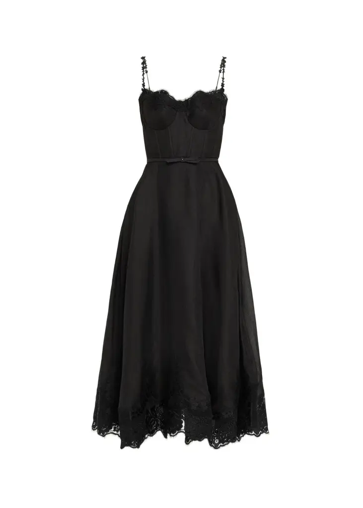 Zimmermann Lace-Trim Corset Picnic Dress