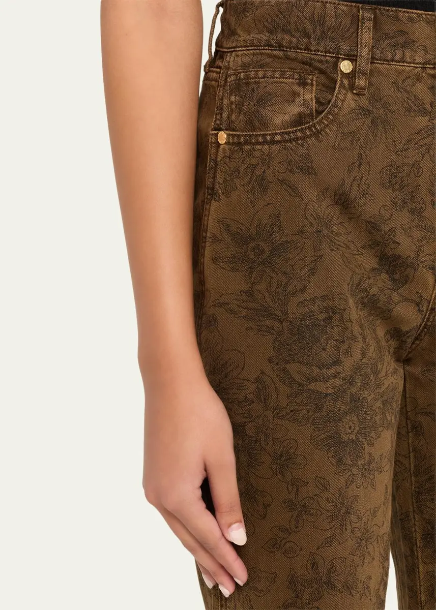 Veronica Beard Dylan Floral Straight-Leg Jeans | Thumbnail 5 Veronica Beard Dylan Floral Straight-Leg Jeans | Thumbnail 5