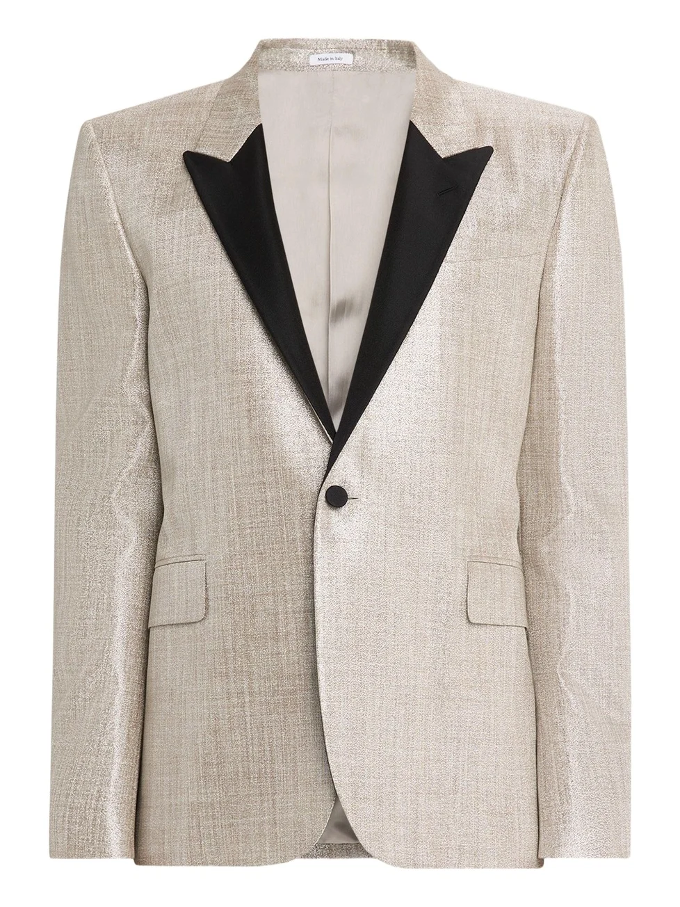 Men's Metallic Effect Peak Lapel Dinner Jacket