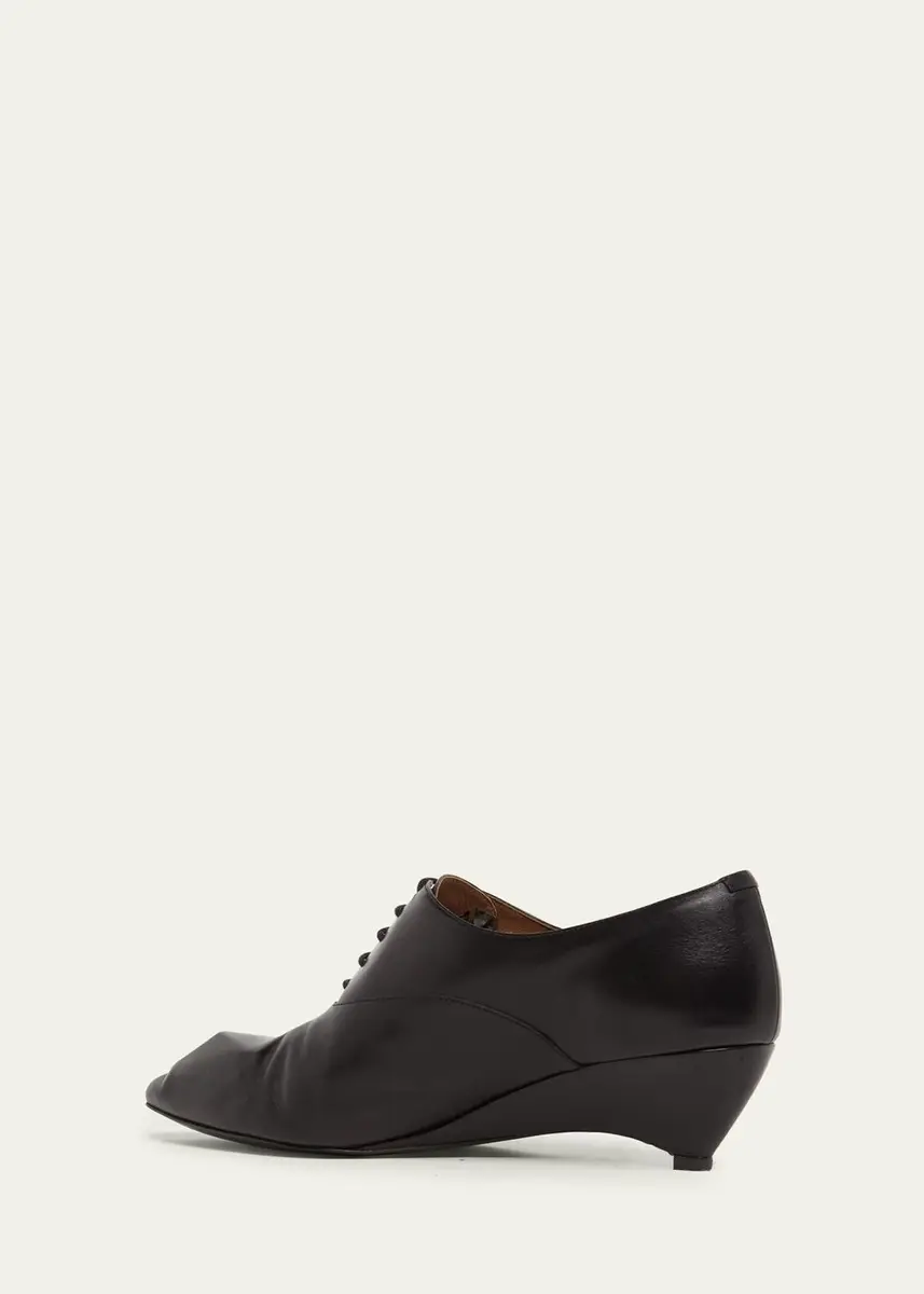 Jil Sander 35mm Leather Oxford Wedges | Thumbnail 4 Jil Sander 35mm Leather Oxford Wedges | Thumbnail 4