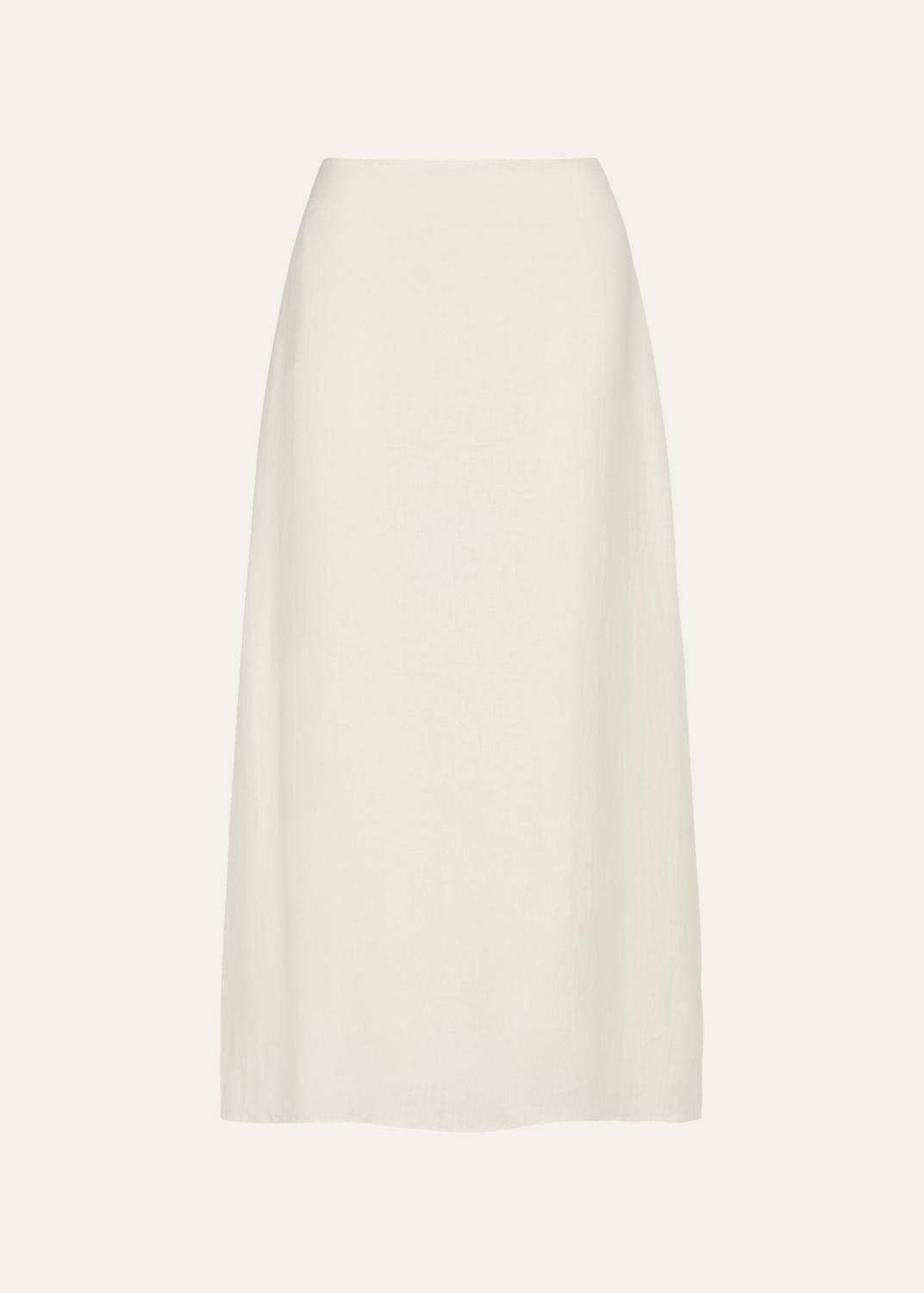 TWP The A-Line Linen Skirt