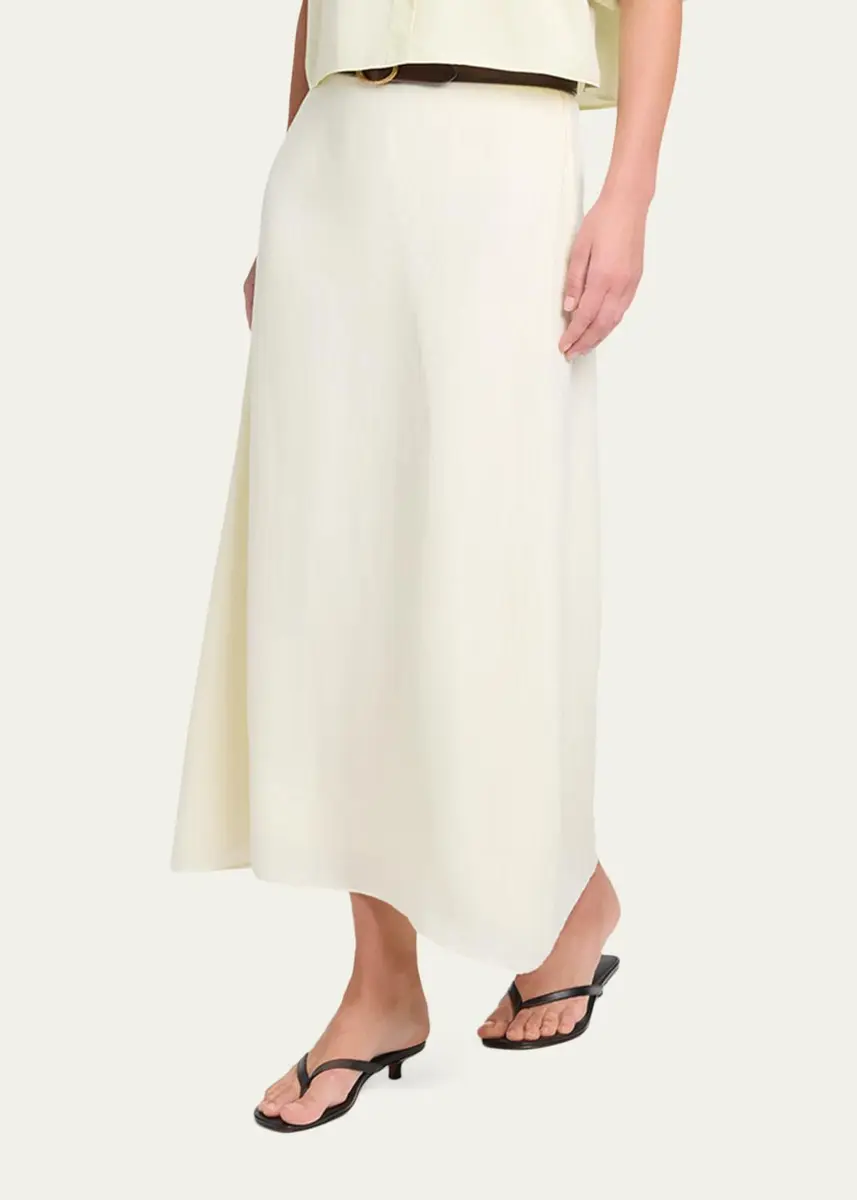 TWP The A-Line Linen Skirt | Thumbnail 4 TWP The A-Line Linen Skirt | Thumbnail 4