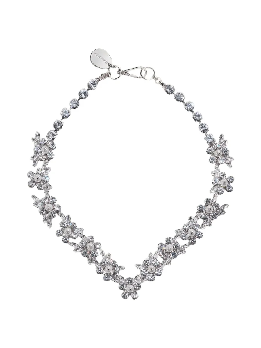 V-Line Floral Necklace