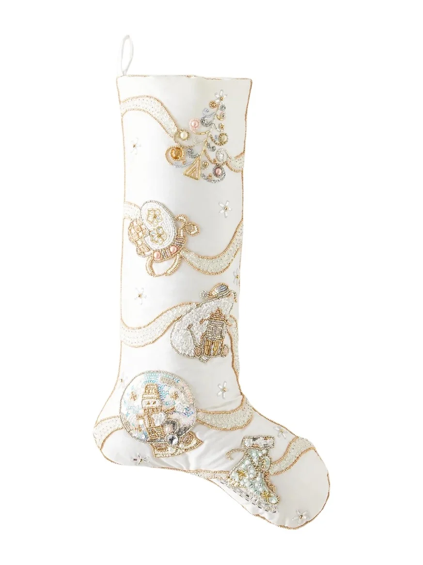 Kim Seybert Snow Globe Waltz Stocking