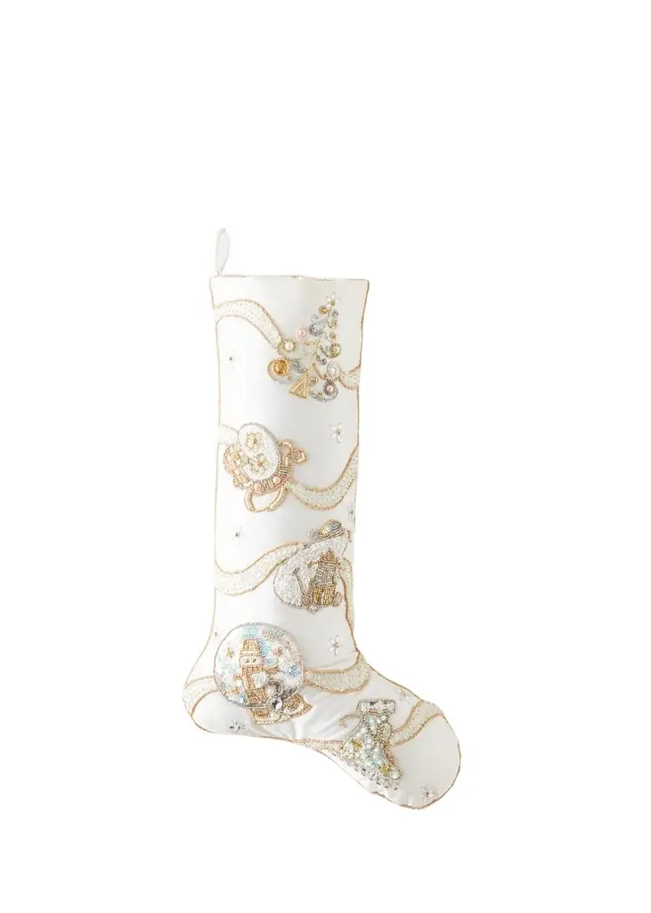 Kim Seybert Snow Globe Waltz Stocking