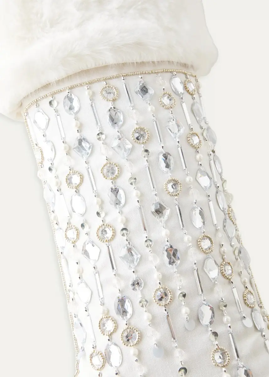 Kim Seybert Crystal Drops Stocking | Thumbnail 2 Kim Seybert Crystal Drops Stocking | Thumbnail 2