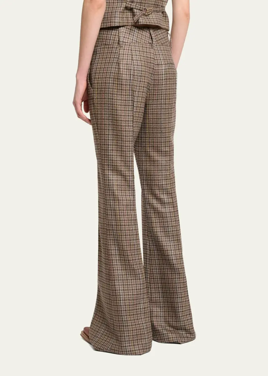 Gabriela Hearst Rhein Houndstooth Flared Pants | Thumbnail 3 Gabriela Hearst Rhein Houndstooth Flared Pants | Thumbnail 3