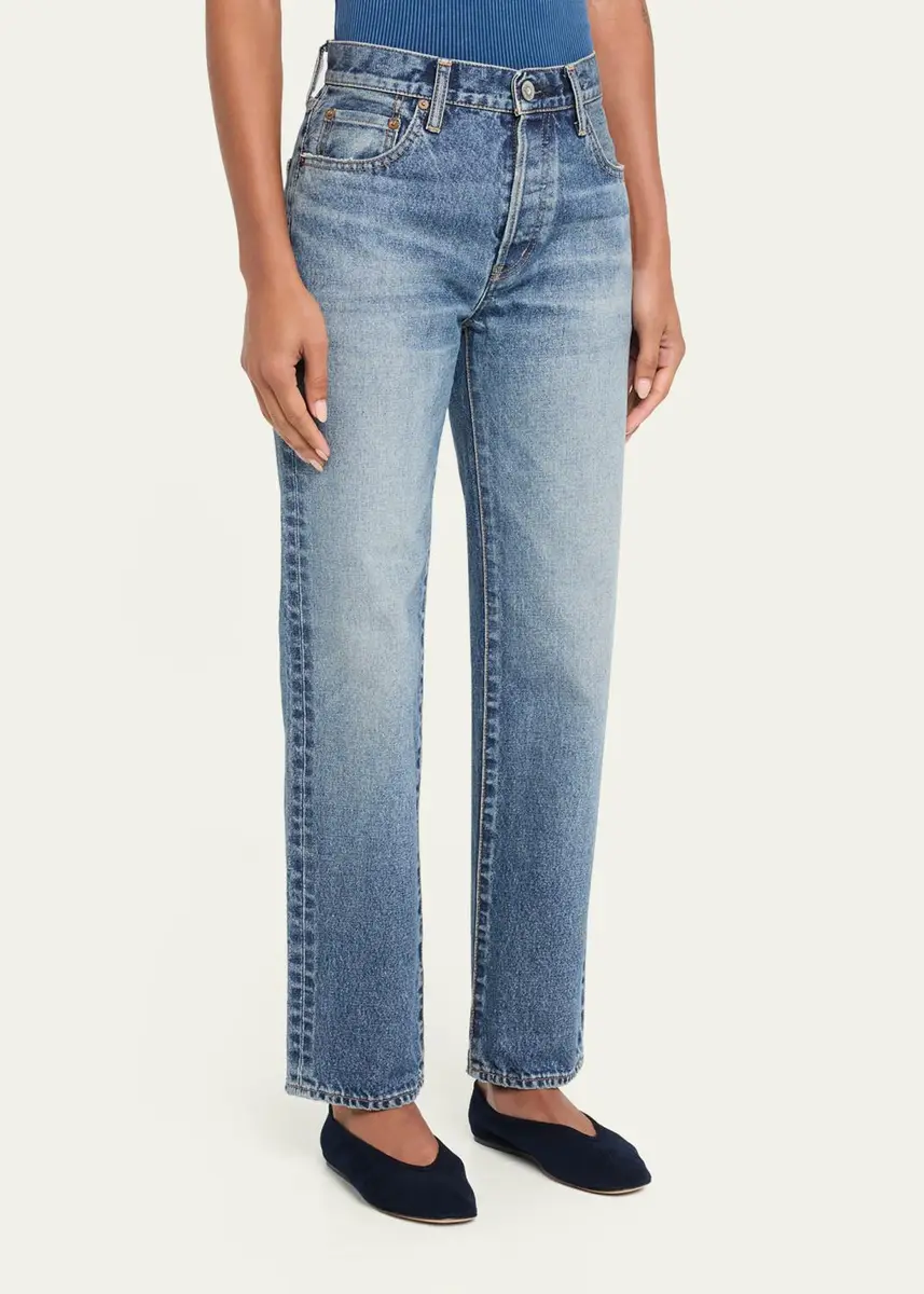 Moussy Vintage Wythe Mid-Rise Straight-Leg Jeans | Thumbnail 4 Moussy Vintage Wythe Mid-Rise Straight-Leg Jeans | Thumbnail 4