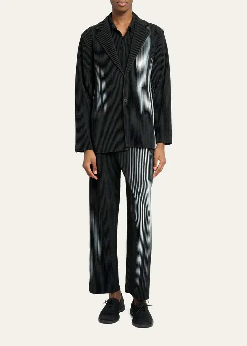 Homme Plissé Issey Miyake Men's In The Shadow Pleated Sport Jacket | Thumbnail 2