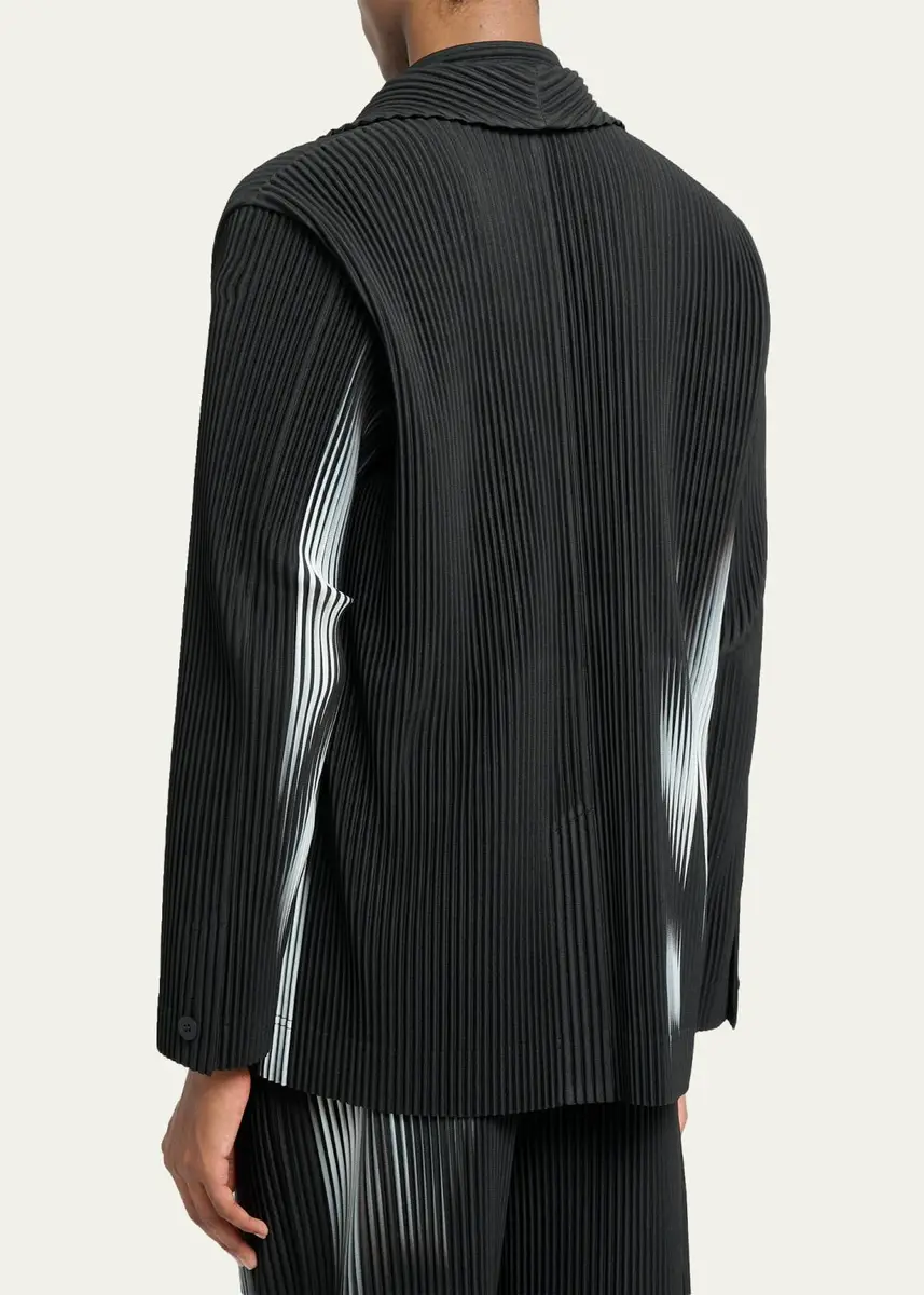 Homme Plissé Issey Miyake Men's In The Shadow Pleated Sport Jacket | Thumbnail 3