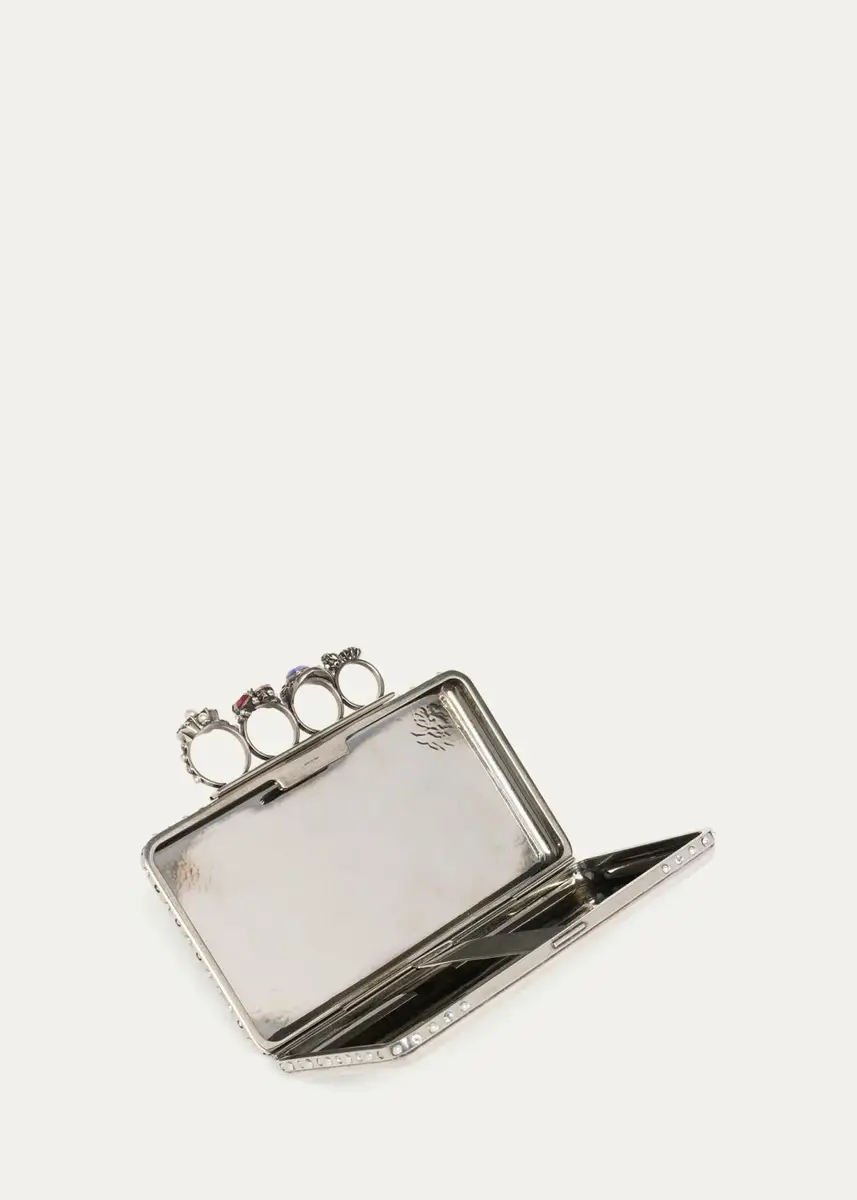 Alexander McQueen Vanitas Floral Etched Clutch Bag | Thumbnail 4 Alexander McQueen Vanitas Floral Etched Clutch Bag | Thumbnail 4