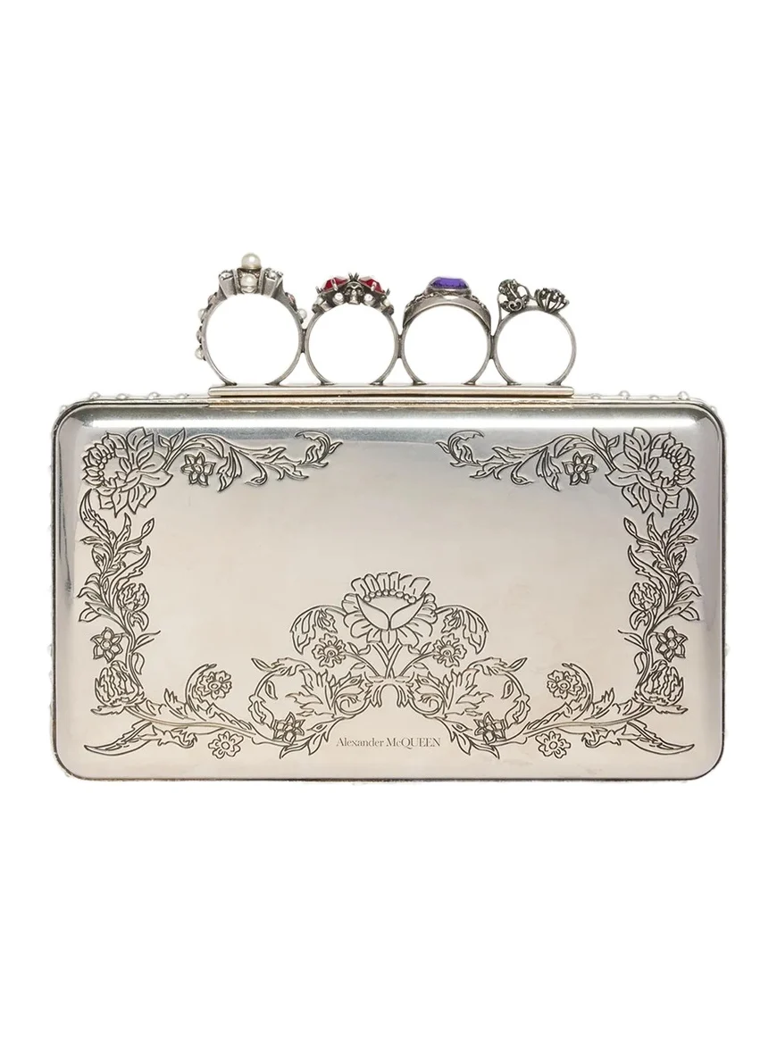 Vanitas Floral Etched Clutch Bag Vanitas Floral Etched Clutch Bag