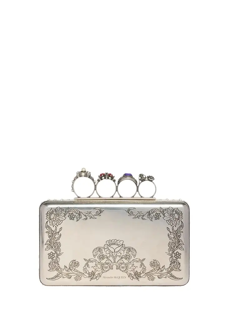 Vanitas Floral Etched Clutch Bag Vanitas Floral Etched Clutch Bag
