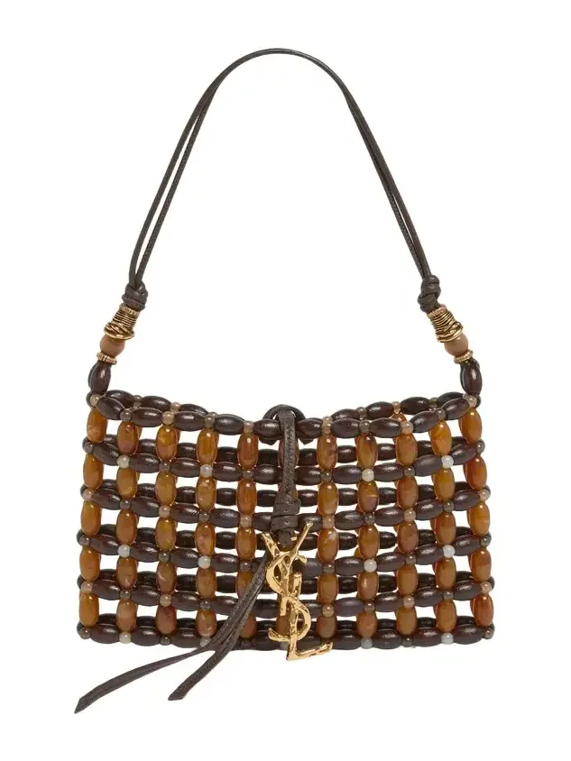Saint Laurent Evening Beaded Shoulder Bag