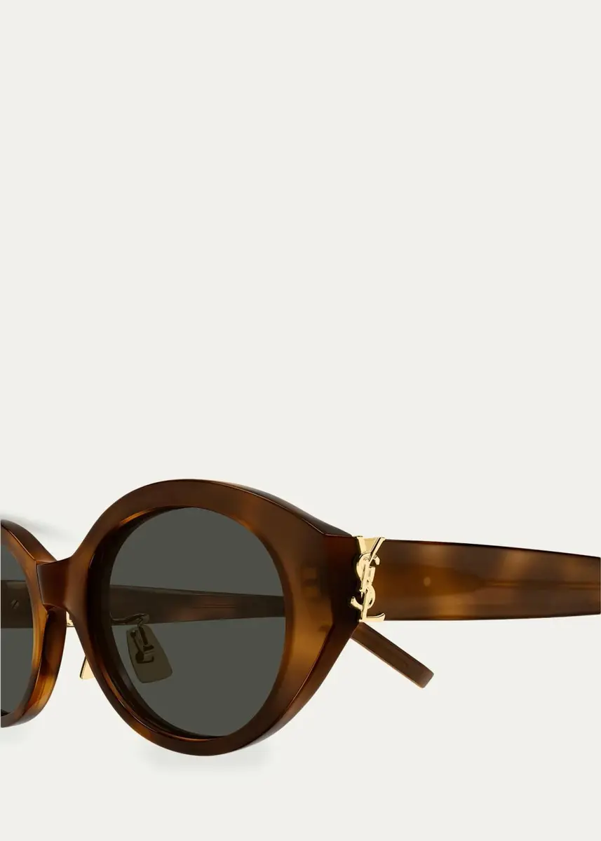 Saint Laurent SL M181 54MM Oval Sunglasses | Thumbnail 4 Saint Laurent SL M181 54MM Oval Sunglasses | Thumbnail 4