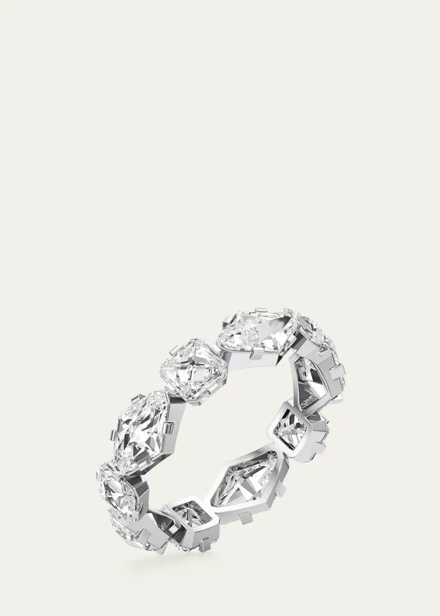 Unsaid Armor Eternity Diamond Band in 18K White Gold | Thumbnail 2 Unsaid Armor Eternity Diamond Band in 18K White Gold | Thumbnail 2