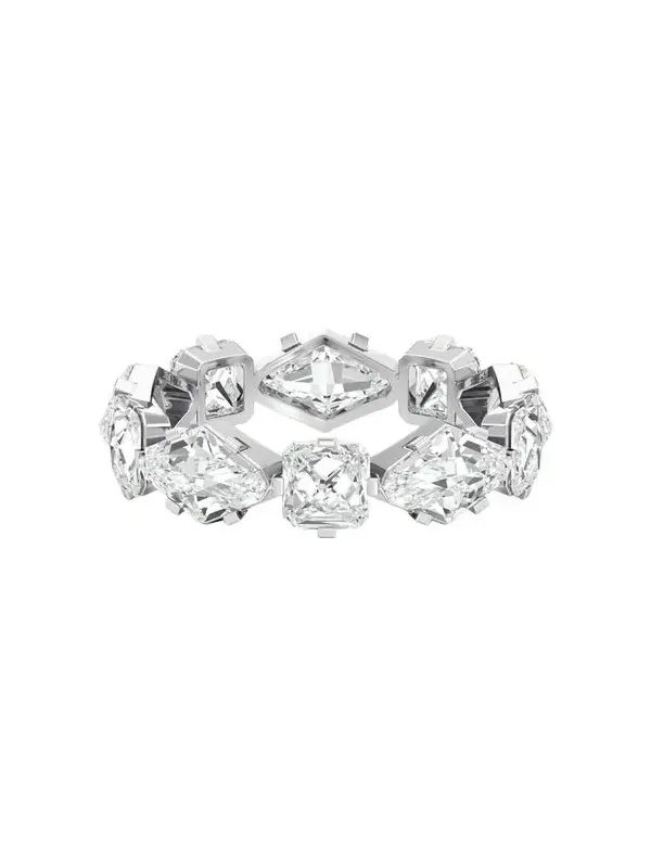Unsaid Armor Eternity Diamond Band in 18K White Gold