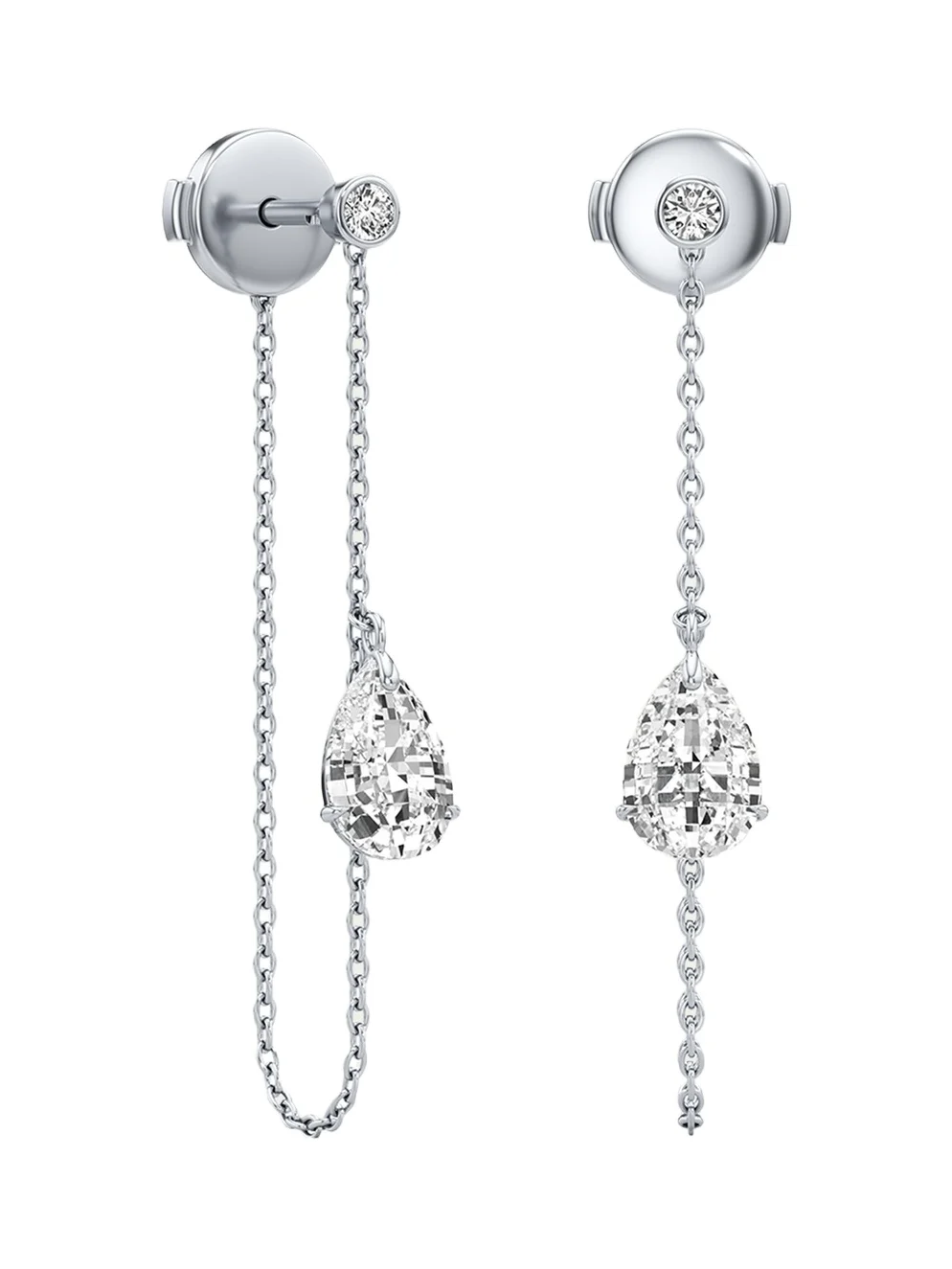Unsaid Tear Lab-Grown Diamond Pure Drop Earrings
