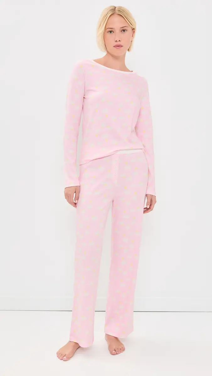 Cozyland by Morgan Lane Cozyland & Brunch Long Pajama Set | Thumbnail 2 Cozyland by Morgan Lane Cozyland & Brunch Long Pajama Set | Thumbnail 2