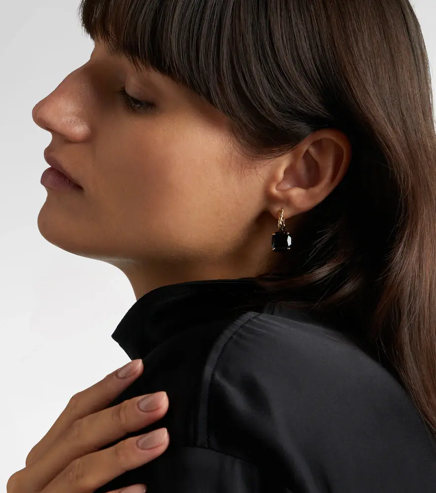 David Yurman Marbella 18kt gold drop earrings with onyx | Thumbnail 4 David Yurman Marbella 18kt gold drop earrings with onyx | Thumbnail 4