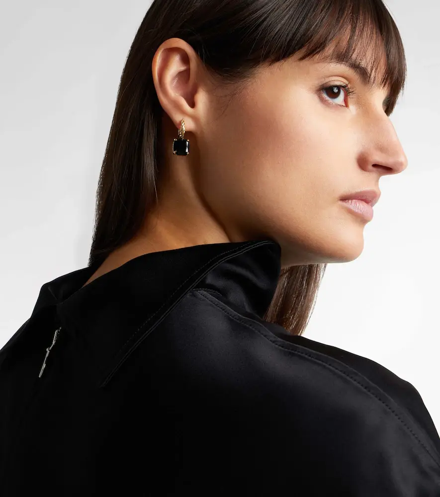 David Yurman Marbella 18kt gold drop earrings with onyx | Thumbnail 5 David Yurman Marbella 18kt gold drop earrings with onyx | Thumbnail 5