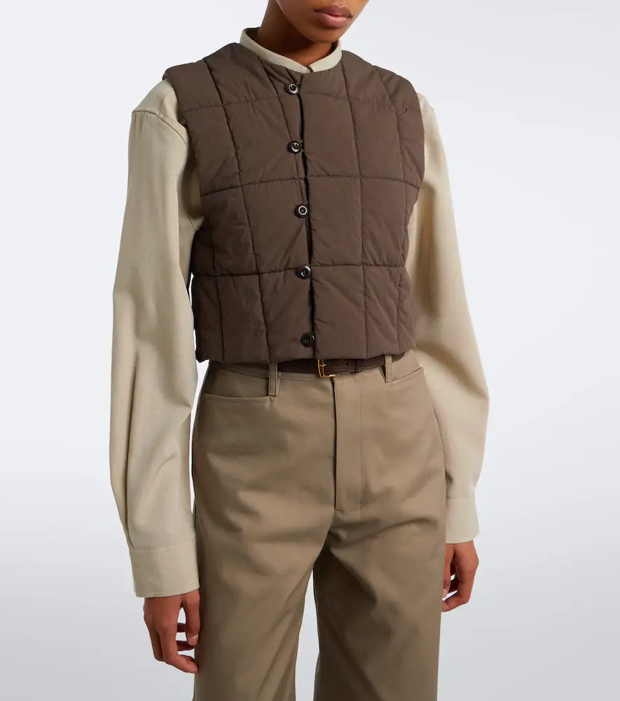 Lemaire Padded quilted cotton-blend vest | Thumbnail 4 Lemaire Padded quilted cotton-blend vest | Thumbnail 4