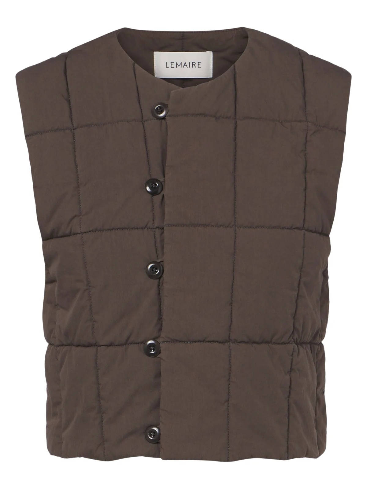 Padded quilted cotton-blend vest Padded quilted cotton-blend vest