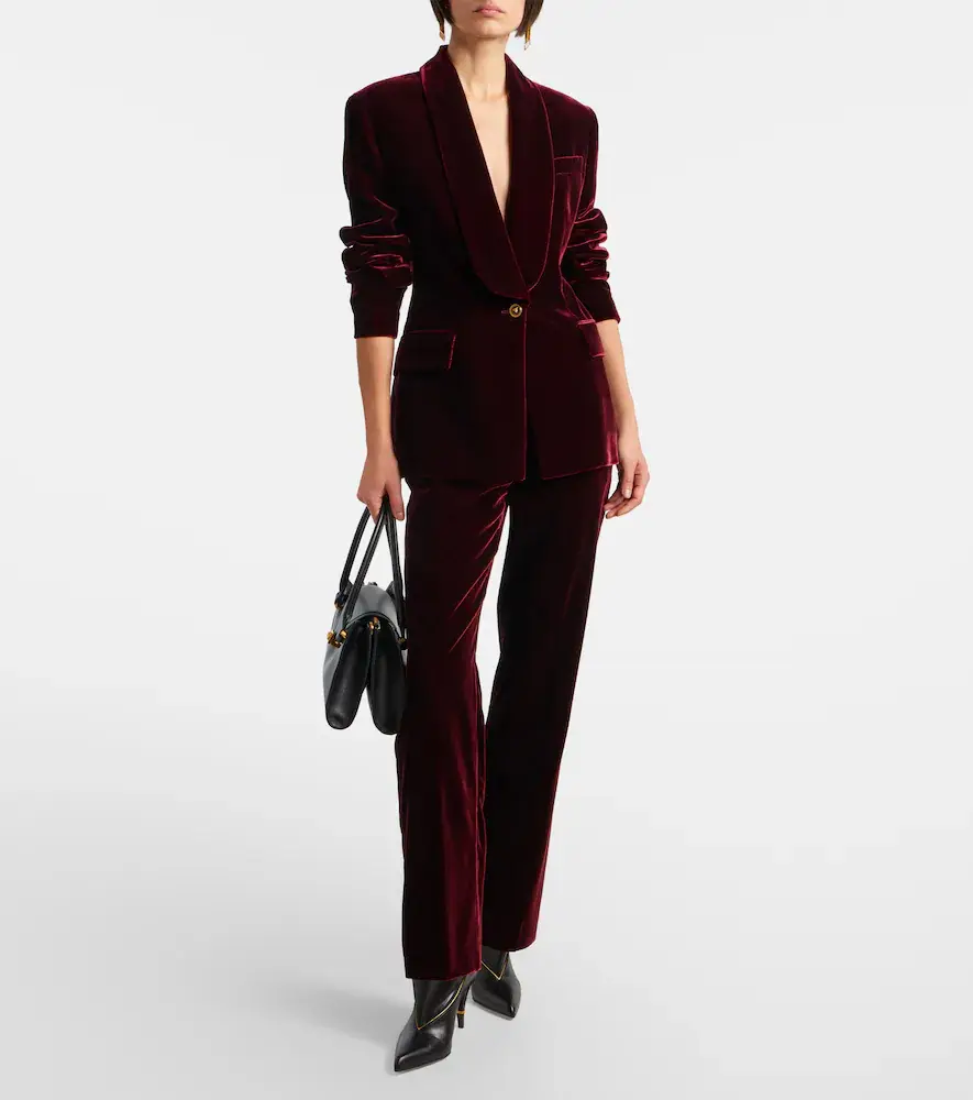 Versace Velvet straight pants | Thumbnail 2 Versace Velvet straight pants | Thumbnail 2