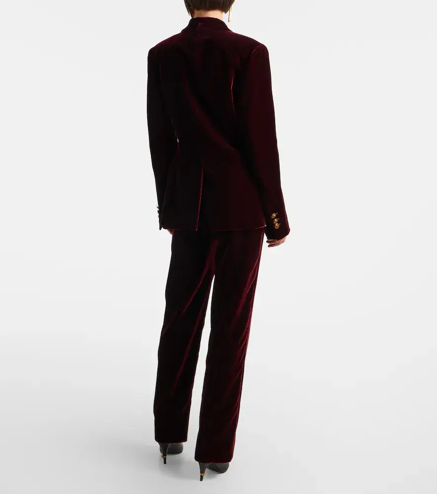 Versace Velvet straight pants | Thumbnail 4 Versace Velvet straight pants | Thumbnail 4