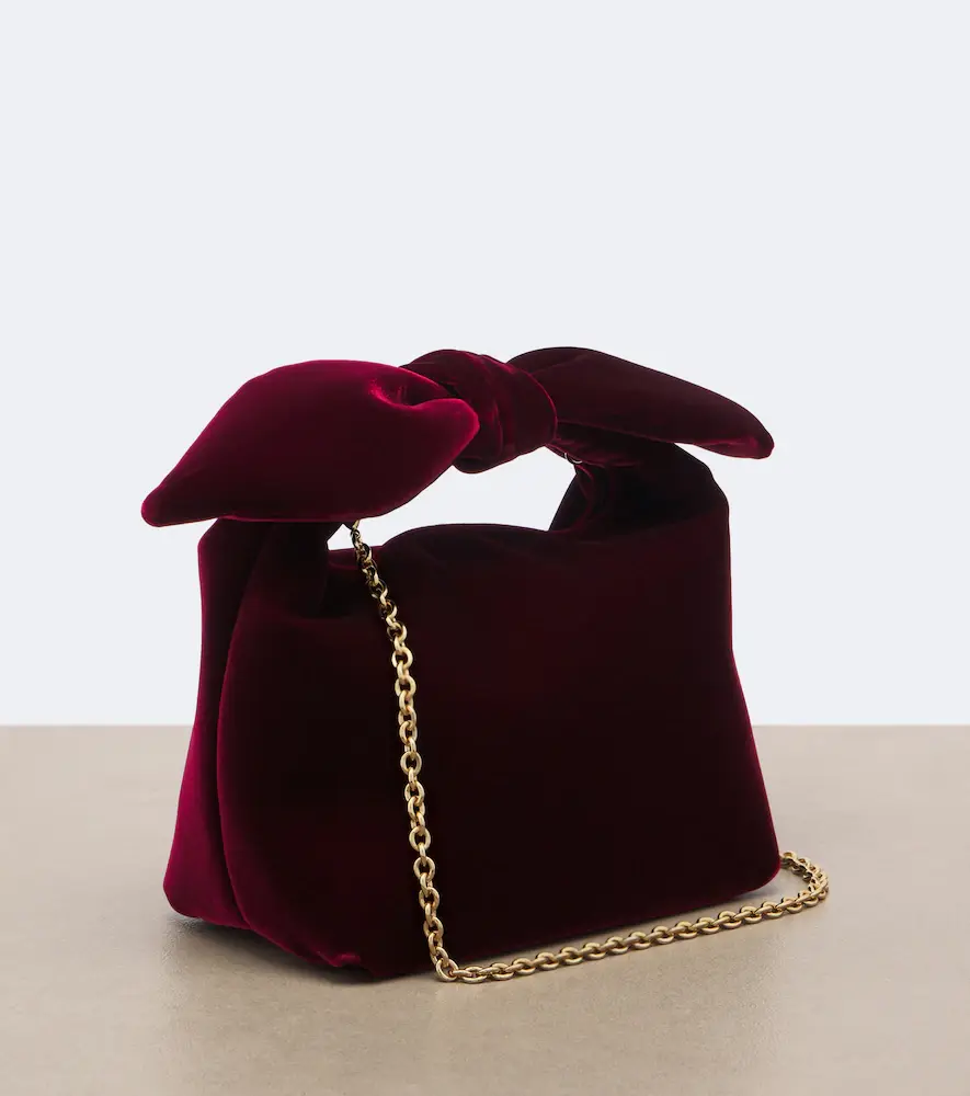 Aquazzura Bow Tie Mini velvet top-handle bag | Thumbnail 3 Aquazzura Bow Tie Mini velvet top-handle bag | Thumbnail 3