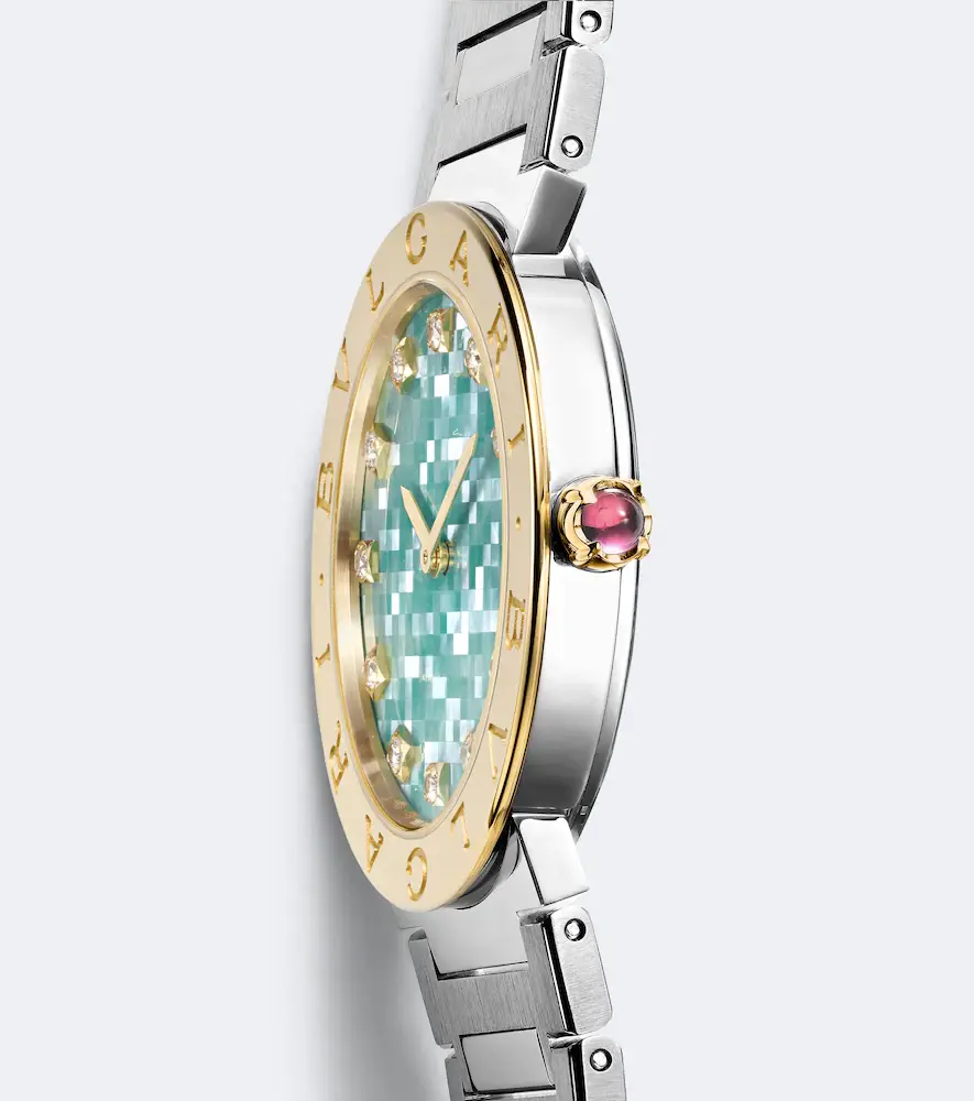 BVLGARI embellished 18kt gold and stainless steel watch | Thumbnail 5 BVLGARI embellished 18kt gold and stainless steel watch | Thumbnail 5
