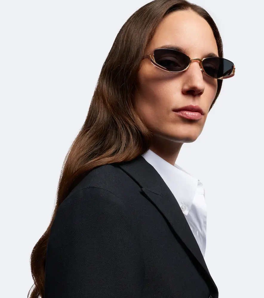 DIOR Eyewear Dior Bow B1U oval sunglasses | Thumbnail 4