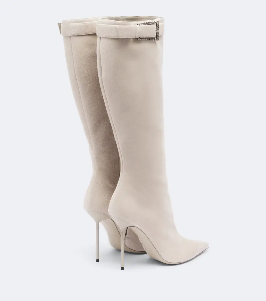 Paris Texas Lidia Buckle suede knee-high boots | Thumbnail 2 Paris Texas Lidia Buckle suede knee-high boots | Thumbnail 2