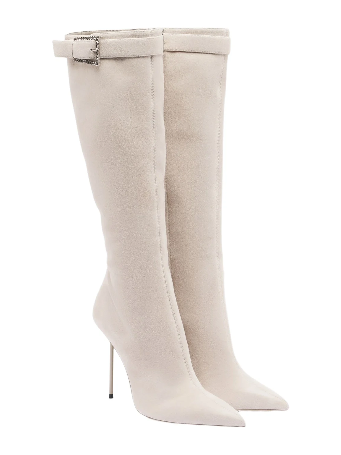 Paris Texas Lidia Buckle suede knee-high boots