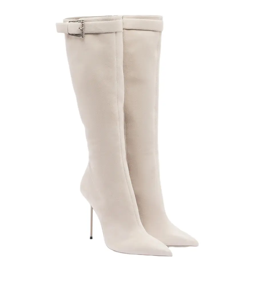 Lidia Buckle suede knee-high boots Lidia Buckle suede knee-high boots