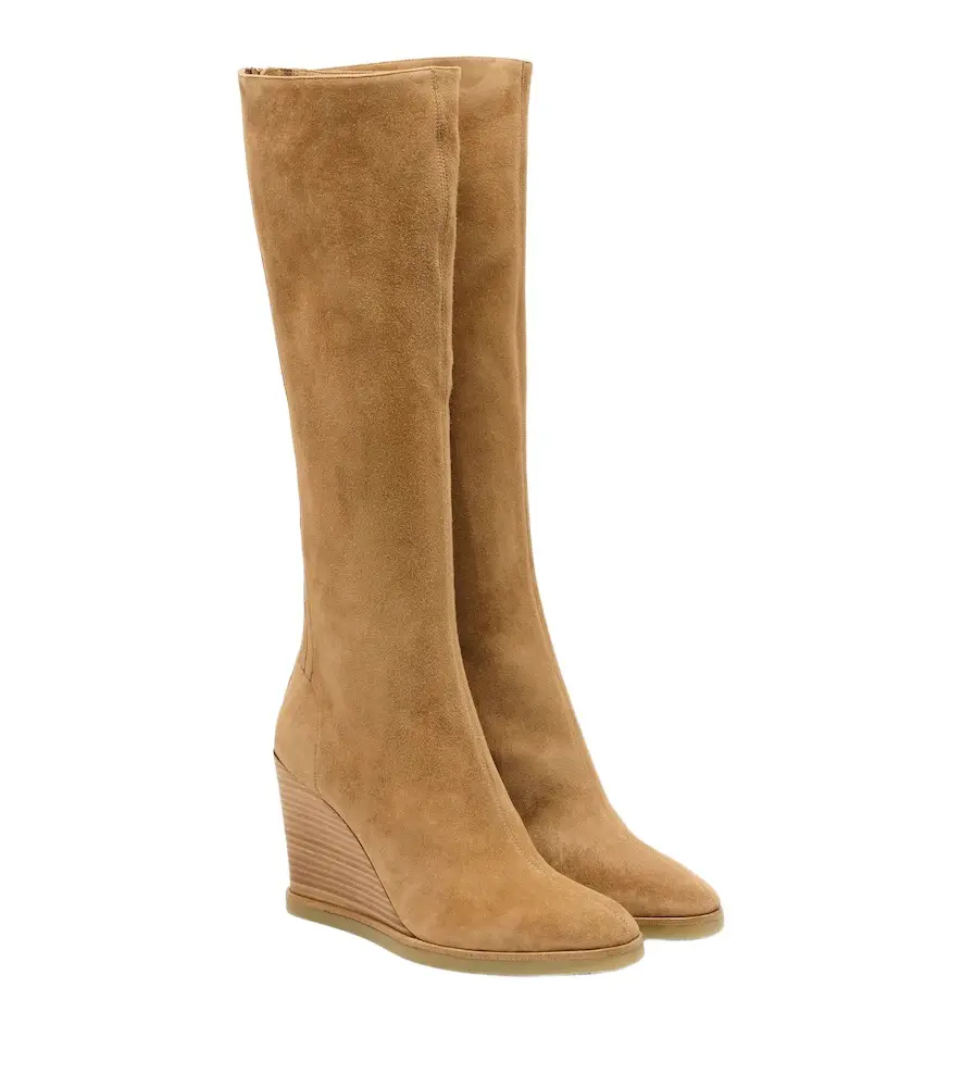 Saint Honoré suede knee-high boots Saint Honoré suede knee-high boots