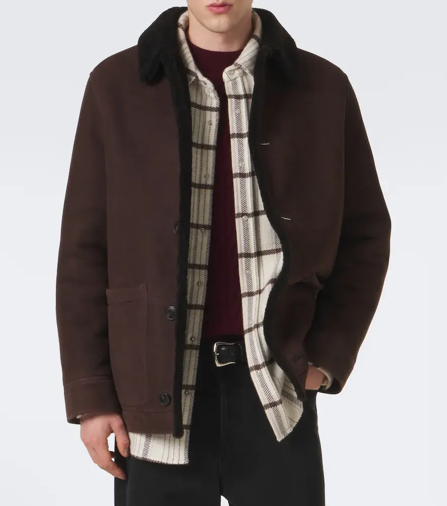 Yves Salomon Shearling-lined suede jacket | Thumbnail 3 Yves Salomon Shearling-lined suede jacket | Thumbnail 3