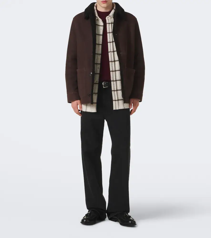 Yves Salomon Shearling-lined suede jacket | Thumbnail 4 Yves Salomon Shearling-lined suede jacket | Thumbnail 4