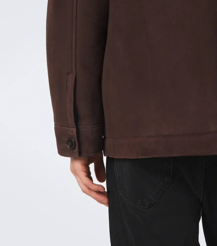 Yves Salomon Shearling-lined suede jacket | Thumbnail 6 Yves Salomon Shearling-lined suede jacket | Thumbnail 6