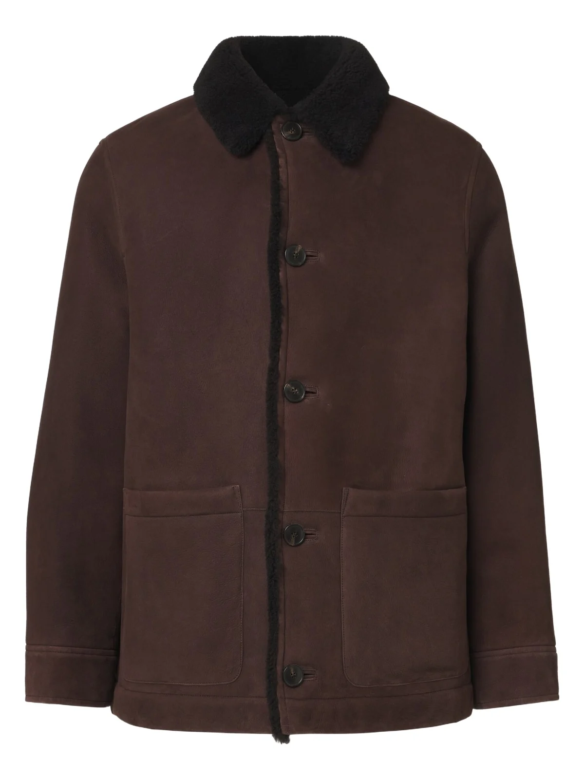 Yves Salomon Shearling-lined suede jacket