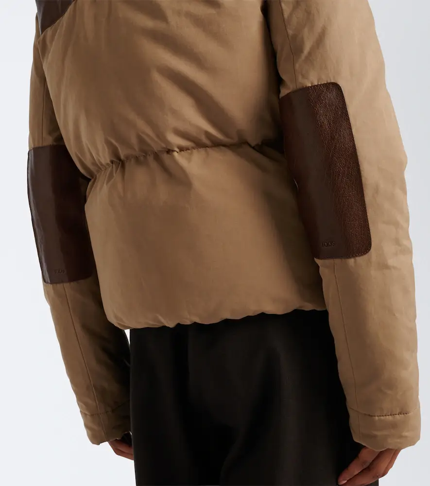 Tod's Leather-trimmed puffer jacket | Thumbnail 2 Tod's Leather-trimmed puffer jacket | Thumbnail 2