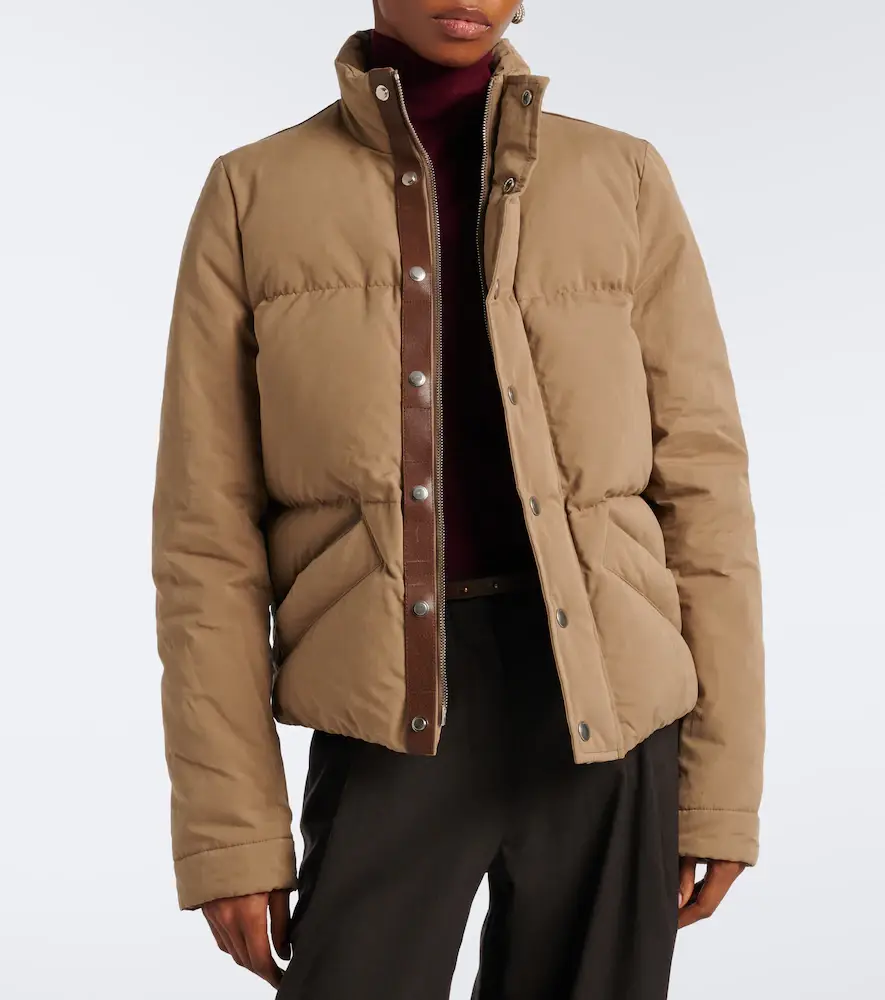 Tod's Leather-trimmed puffer jacket | Thumbnail 5 Tod's Leather-trimmed puffer jacket | Thumbnail 5
