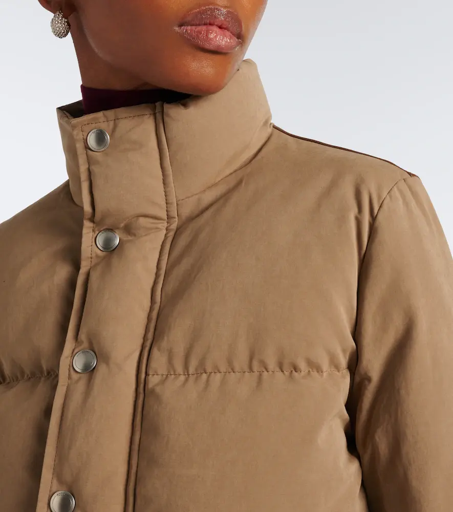 Tod's Leather-trimmed puffer jacket | Thumbnail 6 Tod's Leather-trimmed puffer jacket | Thumbnail 6