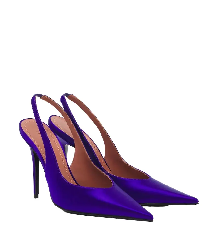 Anok satin slingback pumps Anok satin slingback pumps